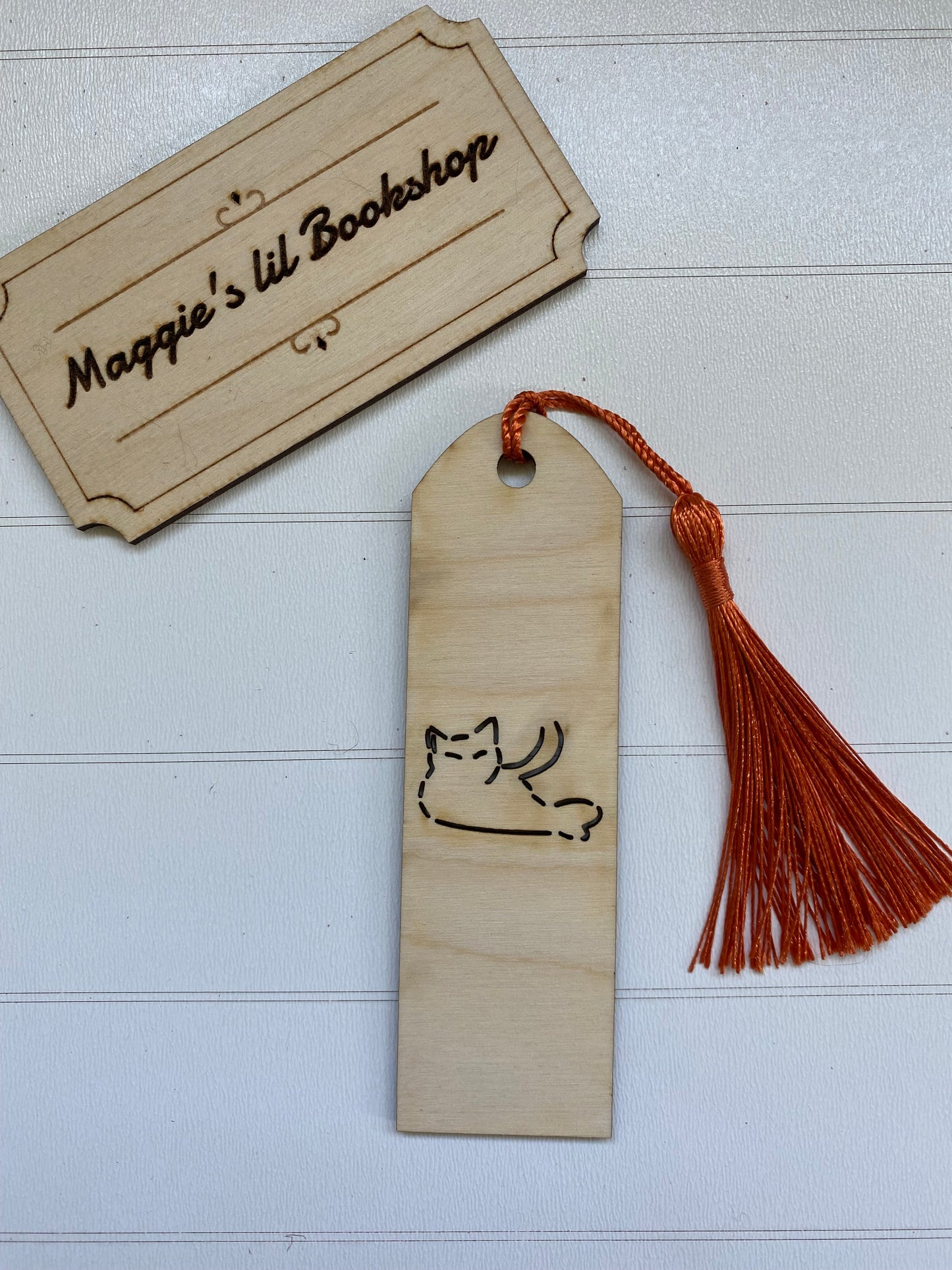 Front Profile of Cat Bookmark