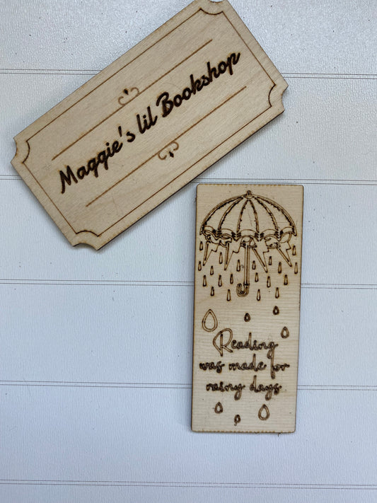 Reading was made for Rainy Days Bookmark